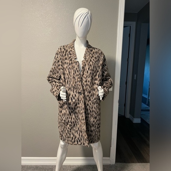 Maurices Animal Print Sweater Jacket size 2XL - Picture 1 of 9